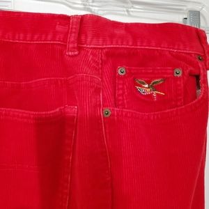 AMERICAN EAGLE RED SIZE 12 CORDUROY PANTS